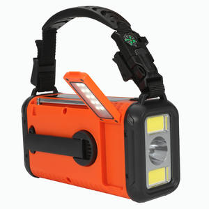 Gran oferta, Radio portátil de supervivencia de emergencia de 20000mAh con altavoz SOS y linterna de 3 modos, lámpara de lectura con manivela para uso doméstico - Product Image 1