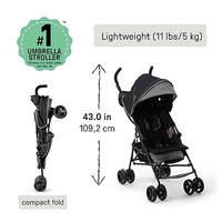 Poussette de voyage 3D mini, légère, avec cadre en acier inoxydable, pliable, compacte, inclinable multi-positions, avec capote pare-soleil, pour bébés de 0 à 3 ans