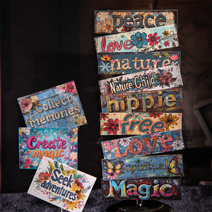 100 pegatinas por paquete, <span class=keywords><strong>serie</strong></span> de fragmentos de palabras, pegatinas en inglés Retro de gran tamaño para álbum de recortes y decoración - Product Image 1