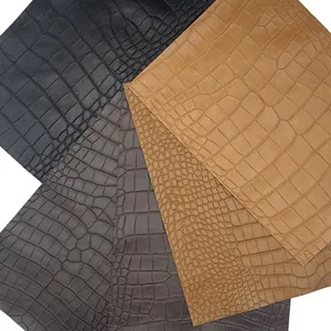Artificial Leather For Sofas Car Interiors Shoe Hot Selling Free Samples Of Animal Pattern Craftsmanship Crocodile Pattern PU