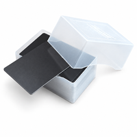 Cartes de visite vierges en aluminium anodisé de qualité supérieure 86x54mm, épaisseur 0,8mm, noir et bleu, pour gravure laser, cadeaux VIP