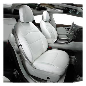 Housses de siège sur mesure pour accessoires de voiture, 5 places, cuir de luxe, compatibles avec Mercedes Benz EQE Classe 350 500 300 AMG Berline SUV - Product Image 1
