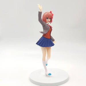 18cm Doki Doki letterature Club Monika Sayori studente uniforme cartone animato Anime PVC figura giocattolo - Product Image 4