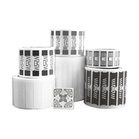 Mini-étiquette RFID UHF/NFC blanche vierge en PVC, autocollant de suivi GPS, étiquette antivol pour vêtements avec code-barres