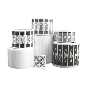 Mini-étiquette RFID UHF/NFC blanche vierge en PVC, autocollant de suivi GPS, étiquette antivol pour vêtements avec <span class=keywords><strong>code</strong></span>-barres - Product Image 3