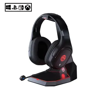 wireless 2.4g gaming headphone manufacturer with virtual 7.1 and mic for PC