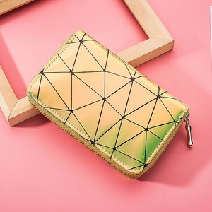 กระเป๋าสตางค์สั้นแบบมีคลิปหนีบเงินรูปทรงเพชร Boshiho รุ่นสั่งทำพิเศษ วัสดุ PU สำหรับผู้หญิง - Product Image 3