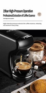 Machine à café expresso électrique compacte 19 bars avec mousseur à lait en plastique, machine à latte, ensemble cadeau pour dortoir et cuisine, idéale pour débutants, capacité 0,5 L - Product Image 5