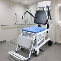 Vente directe usine : Fauteuil de bain inclinable avec siège de toilette pour personnes âgées et patients immobiles