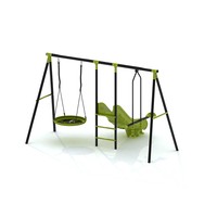 Ensemble de jeux multifonctionnel pour enfants, balançoire, toboggan, structure d'escalade, équipement de terrain de jeux OEM pour parc, garderie, centre commercial, aire de jeux