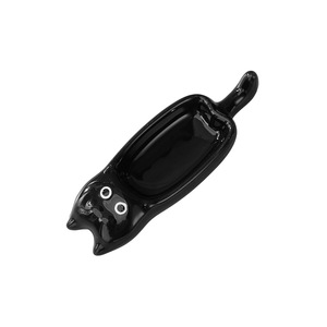 Portasalsa a Forma di Gattino Dipinto a Mano, Grazioso Piattino in <span class=keywords><strong>Ceramica</strong></span> per Salsa di Soia, Aceto e Condimenti per Hot Pot, Ideale per Feste - Product Image 5