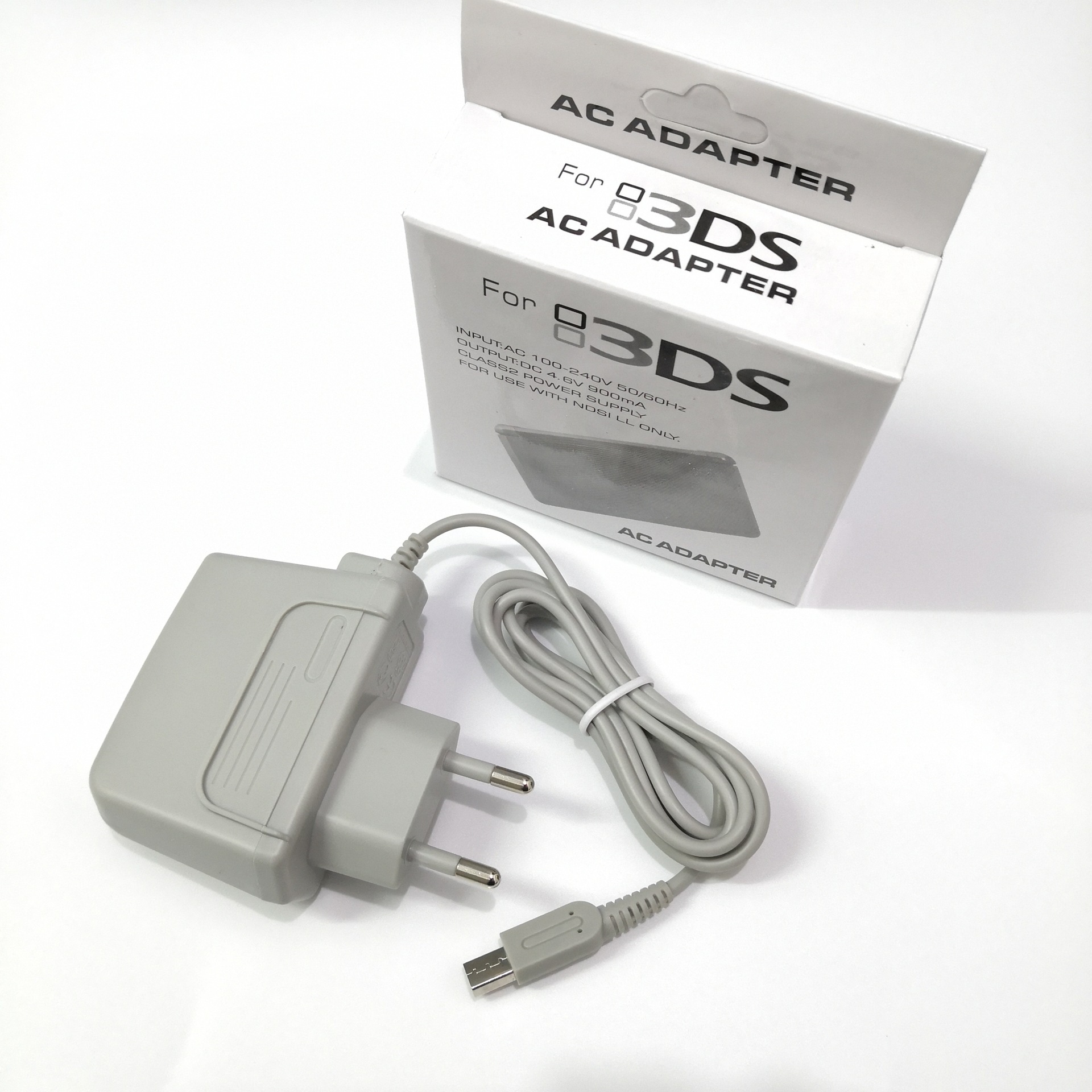 Para 3DS Gris Versión EU con Enchufe y CAJA