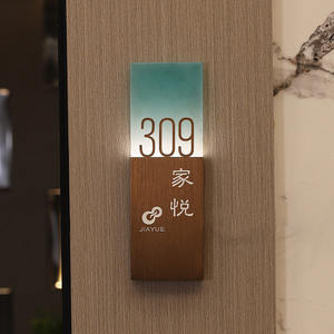 ป้ายเลขห้องอะคริลิคใสแบบกำหนดเองรุ่นใหม่ล่าสุด ปี <span class=keywords><strong>2026</strong></span> ระบบกริ่งประตูพร้อมป้ายห้ามรบกวน (DND) ใช้ไฟ 220V - Product Image 5