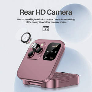 Nouveau téléphone portable pliable mini I16 Pro, radio FM, 2 cartes SIM, GSM, téléphone mobile pour personnes âgées, débloqué - Product Image 1