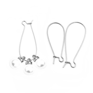 Crochets d'oreille en forme de U en acier inoxydable, forme goutte, pour la fabrication de boucles d'oreilles, accessoires de bijouterie H1104 - Product Image 5