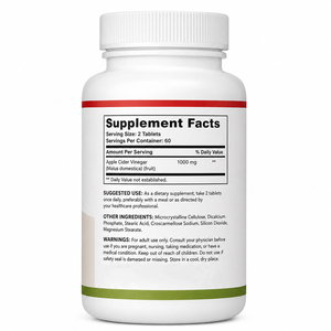 Tabletas de Vinagre de Sidra de Manzana Keto de Alta Calidad, 1500 mg, Suplemento para la Salud, Apoyo al Metabolismo e Inmunidad, 60 Unidades, Para Todos, Incluidas Mujeres Embarazadas - Product Image 6