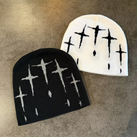 Gorro de Punto Acrílico Vintage de Diseño Personalizado, Cálido para Otoño e Invierno, Estilo Hip Hop Rap, con Logotipo Personalizado