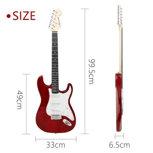 Hotsale OEM/ODM High Quality Custom ST Electric Guitar For Sale Musical Instrument Stringed Instrument
