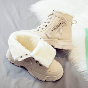 Bottes en coton pour femme, grande taille, bottes de neige, automne, hiver, été, nouvelle arrivée, antidérapantes, semelle épaisse, polaire, grandes chaussures - Product Image 4
