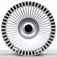 Jantes en Alliage de Haute Qualité 5x108 5x120, 18 19 20 21 22 23 24 Pouces, Jantes Forgées Adaptées pour Land Rover Range Rover Aito Rolls-Royce