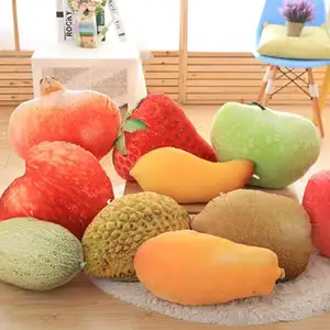 Fabricants de jouets en peluche créatifs, nouvelle simulation de fruit, oreiller, coussin de canapé, vente en gros,