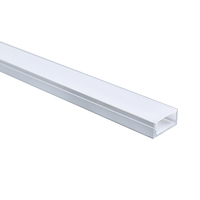 Profilé LED en aluminium de haute qualité 17*06mm pour bande lumineuse, montage en surface, pour décorations de carrelage et bordures, Série 6000