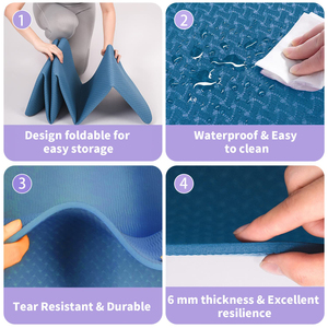 Mẫu Miễn Phí Chất Lượng Cao Xách Tay Yoga <span class=keywords><strong>Mat</strong></span> Thuận Tiện Lưu Trữ Có Thể Gập Lại Yoga <span class=keywords><strong>Mat</strong></span> Phòng Tập Thể Dục Tập Thể Dục Yoga <span class=keywords><strong>Mat</strong></span> - Product Image 5