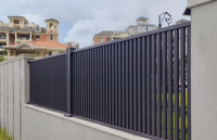 Clôture en aluminium, garde-corps en fer et clôture de porte d'entrée en aluminium avec