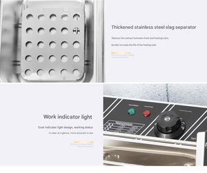 Freidora Portátil 3 en 1 para Fideos y Oden, Máquina para Freír Bocadillos, Ideal para Restaurantes y Servicios de Alimentos en Hoteles - Product Image 2