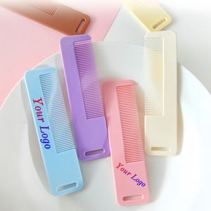 <span class=keywords><strong>Peigne</strong></span> à cheveux portable mignon avec <span class=keywords><strong>boucle</strong></span> de suspension, facile à transporter, anti-casse, démêloir pratique, outil de coiffure - Product Image 5