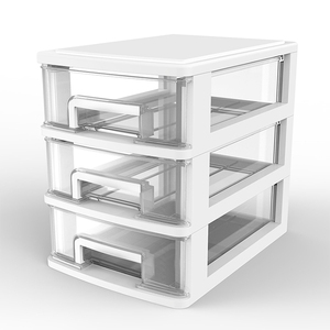 Cajón de almacenamiento de plástico transparente, caja de almacenamiento de escritorio, más popular - Product Image 4