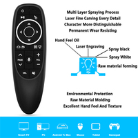 Air Mouse G10S Pro con Código Fijo, Giroscopio, 2.4GHz Inalámbrico, Retroiluminado, Control por Voz, Control Remoto con Aprendizaje IR para Android TV Box