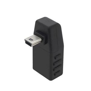Ángulo de 90 grados 5 pines Mini USB macho a USB hembra convertidor conector sincronización de datos OTG adaptador para coche <span class=keywords><strong>MP3</strong></span> MP4 tabletas teléfonos u-disk - Product Image 6