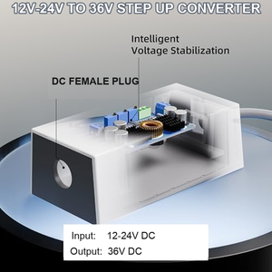 Adaptateur élévateur de tension 12V-24V vers 36V avec câble de batterie à joint torique, prise femelle <span class=keywords><strong>DC</strong></span> pour Starlink Mini Dish, voiture, <span class=keywords><strong>camping</strong></span>-<span class=keywords><strong>car</strong></span>, <span class=keywords><strong>camping</strong></span> - Product Image 4