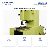 CTECHNO KGDJ-20D 200kN Máquina de perforación de ranuras CNC de garganta profunda para laminación de motores en línea de fabricación de núcleos de estator y rotor