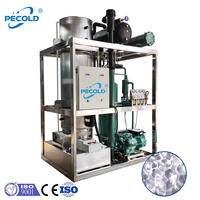 Usine de fabrication de glace en tubes automatique de 5 tonnes par jour, 220V, pour compresseur, pour l'Indonésie |   Machine industrielle de fabrication de glace