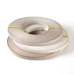 Tiras de cinta de bandas de borde laminado de PVC mate de materiales de decoración interior para tablero de fibra