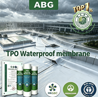 Membrane imperméable TPO résistante au feu avec âme ignifuge pour toiture de bâtiment public et couverture de toit