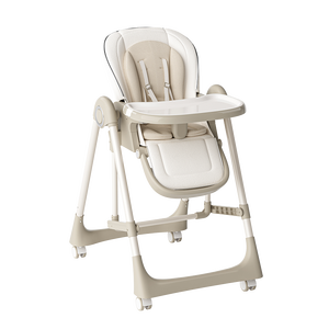 Seggiolone per Bambini con Rotazione a 360 Gradi °   Sedia a <span class=keywords><strong>Dondolo</strong></span> con Ruote Universali, Cuscino in Pelle, Seduta Allargata, Altezza Regolabile - Product Image 3