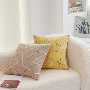 Housse de coussin géométrique carrée en chenille écologique avec fermeture éclair, style moderne pour hôtel et maison, <span class=keywords><strong>taie</strong></span> <span class=keywords><strong>d</strong></span>'<span class=keywords><strong>oreiller</strong></span> <span class=keywords><strong>d</strong></span>écorative – Grande Vente - Product Image 5