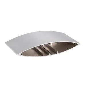 OEM ova aluminium louvre profile, sliver 6063 t5 aluminum extrusion blade louver panels