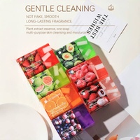 COCOAIMEE - Juego de Jabones con Aroma a Frutas, Jabón Nutritivo para la Piel, Jabón en Barra para Baño y Cuerpo con Aroma a Uvas y Limón, 200 g, Jabón Artesanal con Aceites Esenciales