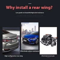 Aileron Sport haut de gamme d'usine d'origine pour 18-23 Lexus ES200 300h 260 décoration même Style modification de lèvre arrière accessoire de voiture