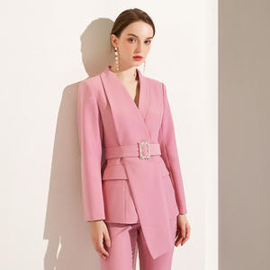 Completi Formali da <span class=keywords><strong>Donna</strong></span> di Alta Qualità in Due Pezzi, <span class=keywords><strong>Rosa</strong></span>, Pronti per la Spedizione, Vestibilità Slim - Product Image 3