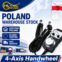 Kit volant MPG CNC Mach3 4 axes avec générateur d'impulsions manuel USB et plaque de montage pour carte d'interface - Stock Pologne