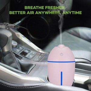 Wooden Mini Humidifier 0.5L USB Powered Desktop Air <b>Moisturizer</b> For Home Office Car Use - Product Image 4