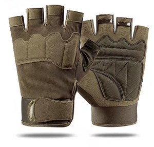 Tactical Gloves Camo Cycling Glove Sport Climbing Paintball Shooting Hunting Riding Ski <b>Half</b> Finger Mittens Men - Product Image 2
