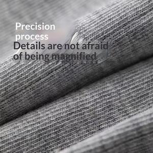 Chaussettes noires décontractées pour hommes en pur coton, sans coutures, quatre saisons, antibactériennes et déodorantes, 200 fils, printemps-automne, vente en gros - Product Image 4