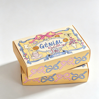 Boîte de pâtisserie rectangulaire en carton pour biscuits, bonbons, gâteaux, pâtisseries, emballage de pizza, logo personnalisé, fabricant en gros