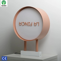 Enseigne publicitaire LED en acrylique extérieure personnalisée, boîte lumineuse rotative pour les entreprises, la maison, les voitures, les taxis, les magasins, les lettres, la signalétique, le logo
